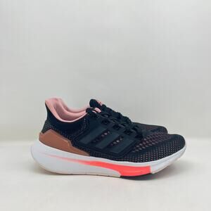 Adidas EQ21 Run Black Pink Lace Up Running Shoes GZ0589 Women's Size 7.5